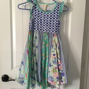 Matilda Jane Seahorse Cutie twirly dress size 8, Super Adorable